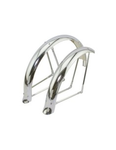 20 Flared Adjustable Fender Set Chrome.